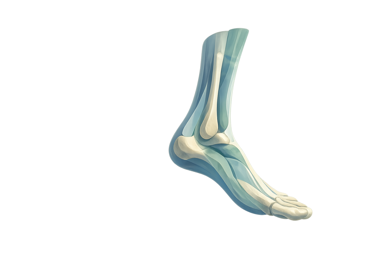 Anatomical foot illustration